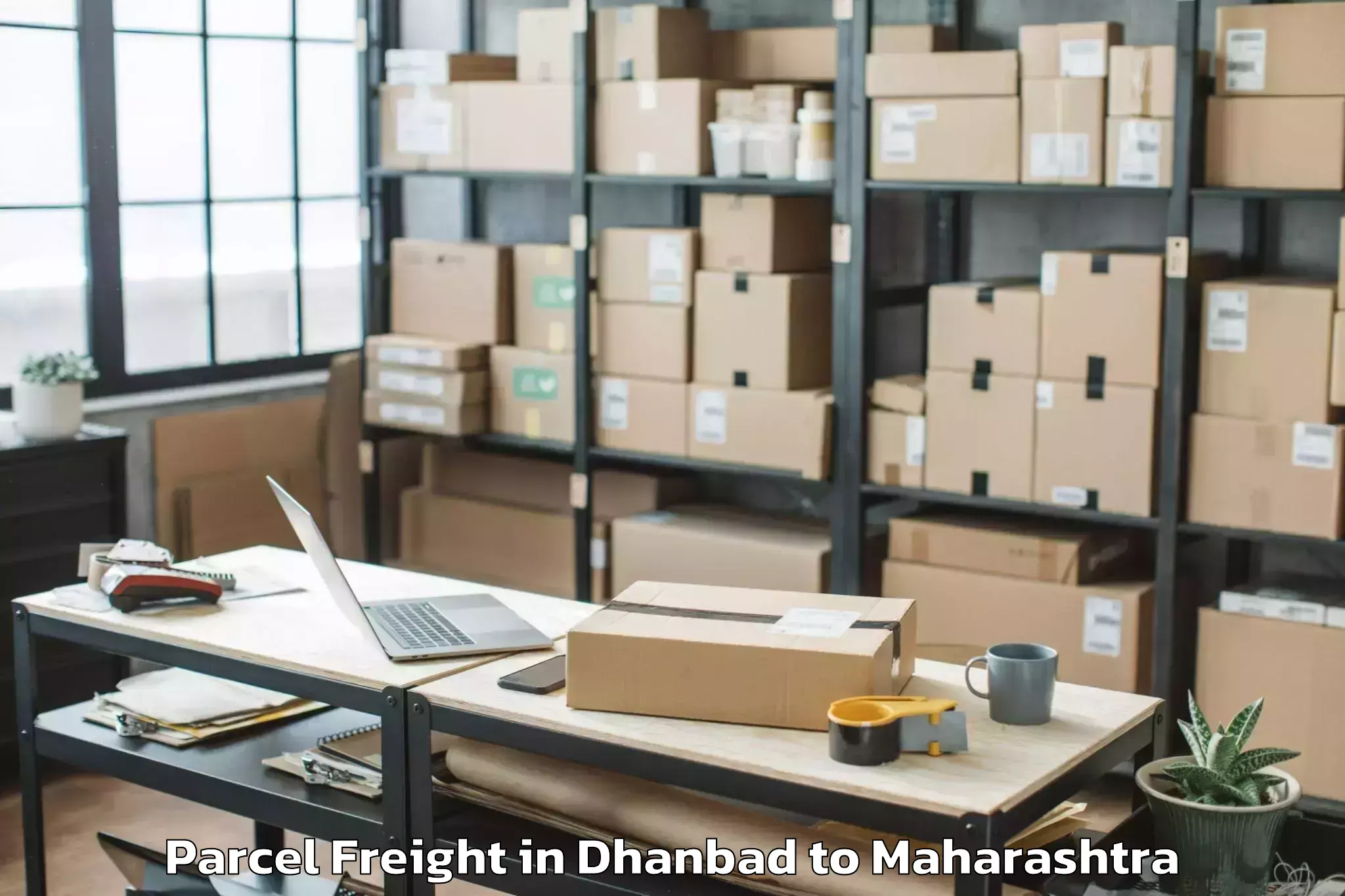 Affordable Dhanbad to Pusad Parcel Freight